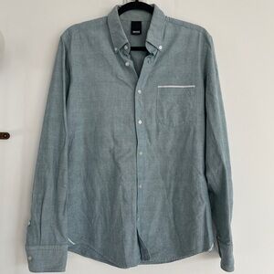 Hugo Boss Light Blue Casual Button-Down Shirt
